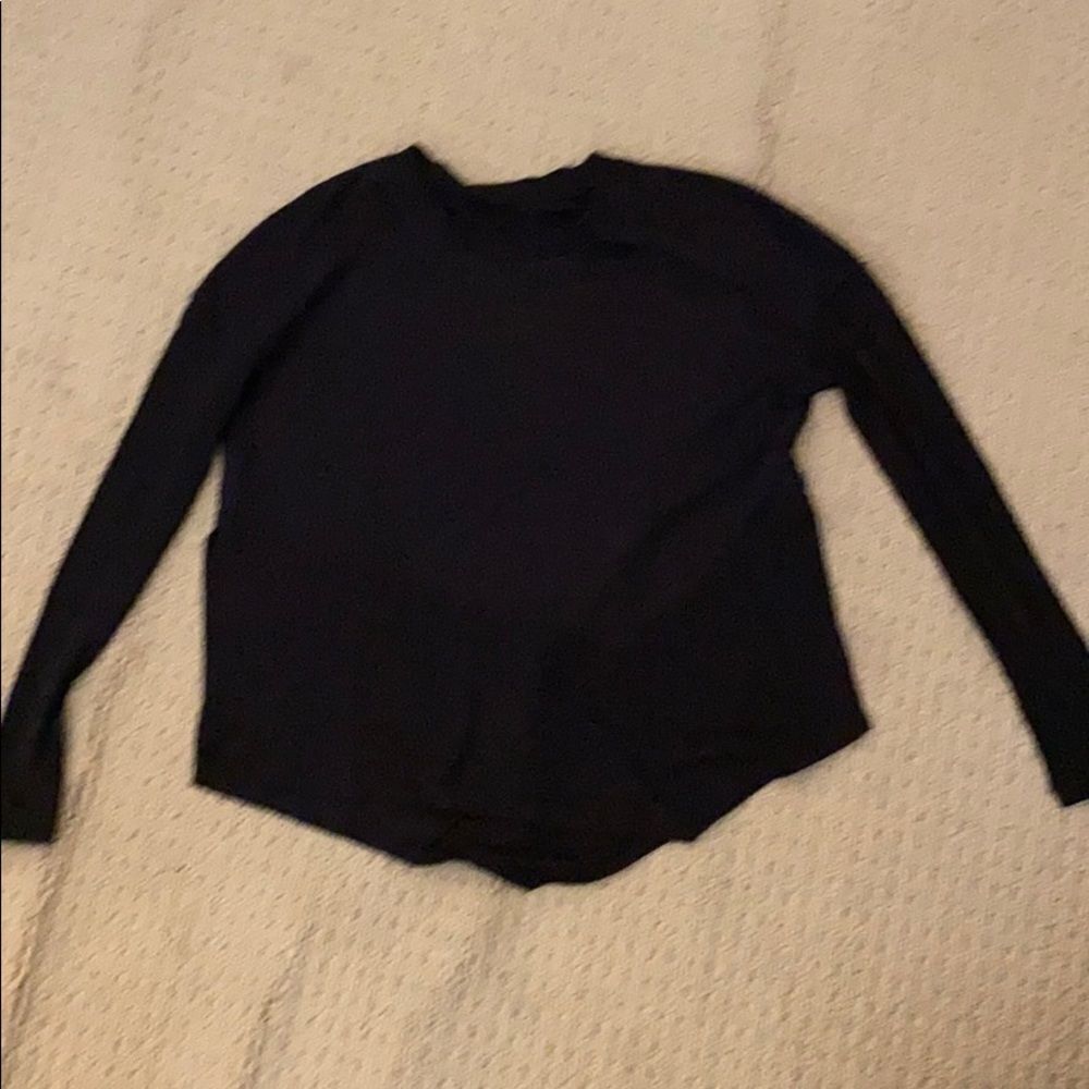 Alo yoga black XS asymmetrical hem